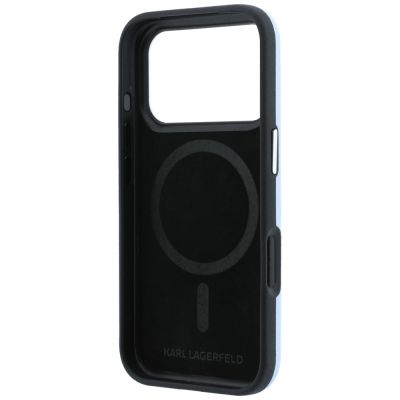 8. Etui Karl Lagerfeld Smooth Ikonik Sketch MagSafe do iPhone 18 Pro / 17 Pro - jasnoniebieske