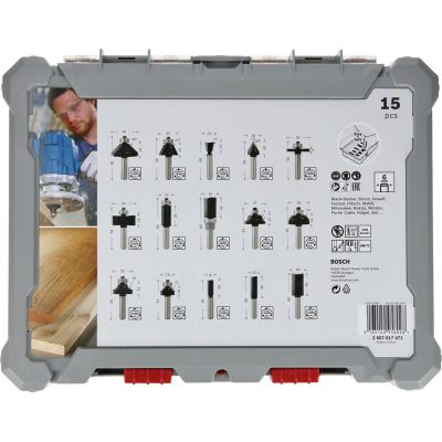 3. Bosch 2 607 017 471 frezy Zestaw bitów 15 szt.