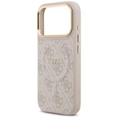 6. Etui Guess 4G PU Classic Logo MagSafe na iPhone 17 Pro - różowe