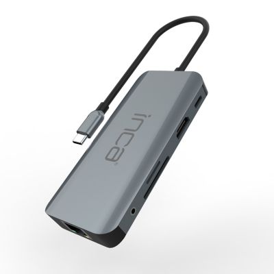 5. Inca ITPC-10TX huby i koncentratory USB Type-C 5000 Mbit/s Szary