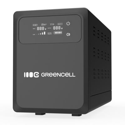 12. UPS ZASILACZ AWARYJNY Greencell PowerCore 1200VA 800W AVR 12VDC LCD
