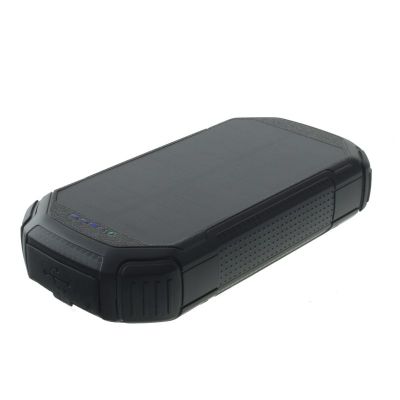7. POWERNEED POWER BANK Z PANELEM SOLARNYM 20000MAH LI-POLY PV 1,5W QI 2A USB QC 3.0 LED POWER DELIVERY CZARNY S20000C