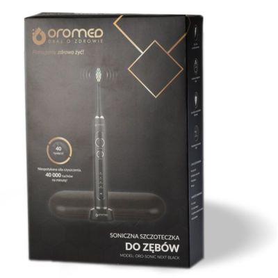 11. Szczoteczka soniczna OROMED ORO SONIC NEXT BLACK