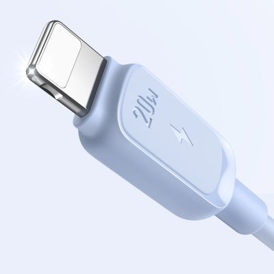 8. Kabel Joyroom Multi-Color Series A14 USB-C / Lightning 20W 1.2 m - niebieski