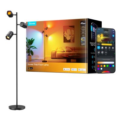 2. Govee Tree Floor Lamp Inteligentne oświetlenie podłogowe Wi-Fi/Bluetooth 72 W