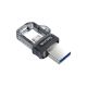 6. Pendrive SanDisk Ultra Dual Drive M3.0 SDDD3-032G-G46 (32GB; microUSB, USB 3.0; kolor szary)