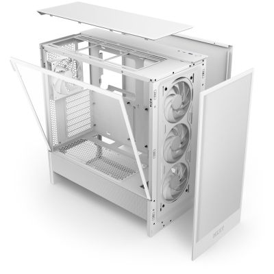 6. NZXT OBUDOWA H5 FLOW MIDI TOWER Z OKNEM BIAŁA