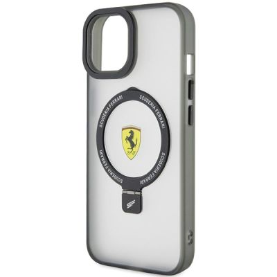 6. Etui Ferrari Ring Stand 2023 Collection MagSafe na iPhone 15 Plus / 14 Plus - czarne