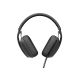 3. Logitech Zone Vibe Wireless Zestaw słuchawkowy Bezprzewodowy Opaska na głowę Połączenia/muzyka USB Type-C Bluetooth Grafitowy