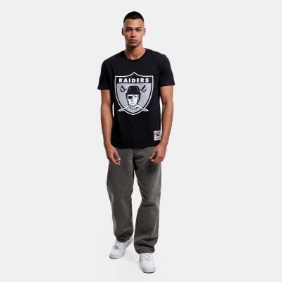 4. Koszulka Mitchell & Ness NFL Team Logo Tee Oakland Raiders M BMTRINTL1053-ORABLCKT