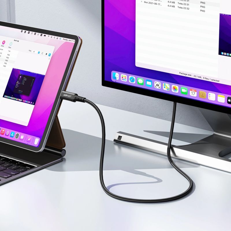 5. Kabel Acefast C1 wideo USB-C / HDMI 4K 60Hz HDR 1.8m - czarny