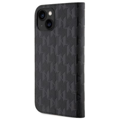2. Etui Karl Lagerfeld Saffiano Monogram na iPhone 13 / 14 / 15 - czarne
