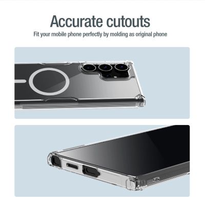 19. Etui Nillkin Nature Pro pancerne z magnetycznym ringiem do Samsung Galaxy S24 Ultra - białe