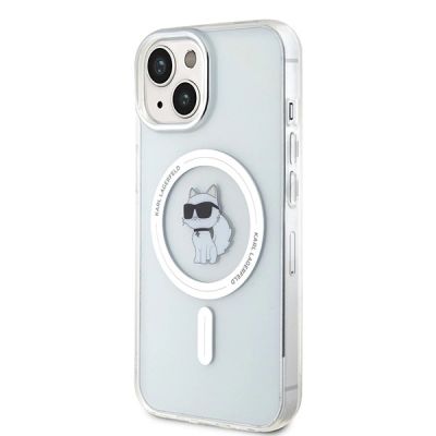 2. Etui Karl Lagerfeld IML Choupette MagSafe na iPhone 15 - przezroczyste