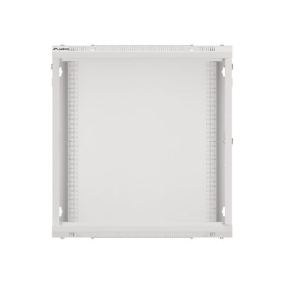 20. SZAFA INSTALACYJNA RACK WISZĄCA 19" 12U 600X600 SZARA DRZWI METALOWE (FLAT PACK)
