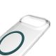 8. Etui Puro Lite Mag TPU+PC kompatybilne z MagSafe na iPhone 17 Air - przezroczyste z turkusowym pierścieniem