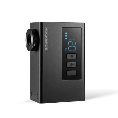 Rockbros mini pompka elektryczna z manometrem czar