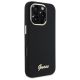 4. Etui Guess Silicone Script Metal Logo & Frame na iPhone 16 Pro Max - czarne