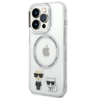 2. Etui Karl Lagerfeld Karl&Choupette Aluminium MagSafe na iPhone 14 Pro Max - przezroczyste