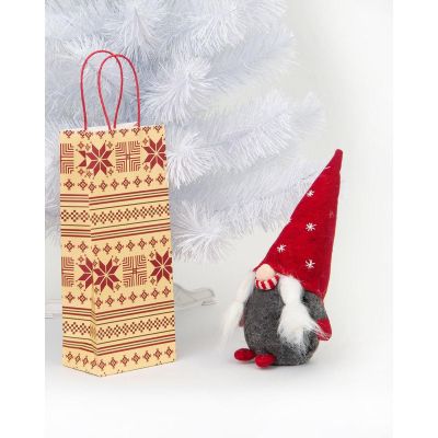 16. SKRZAT KRASNAL GNOM ŚWIĄTECZNY 14x12x30CM