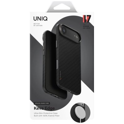 6. Etui UNIQ Keva EDGE Magclick Charging na iPhone Air - czarne
