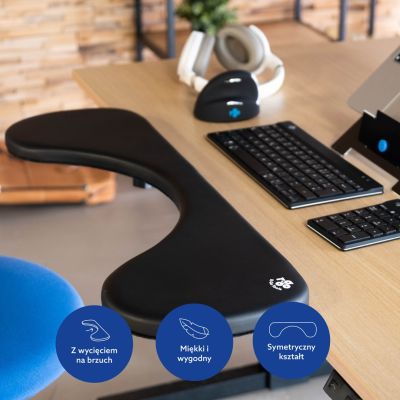 19. Podłokietnik ergonomiczny R-Go Armlehne juodas