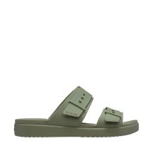 Klapki damskie Crocs Brooklyn Buckle Low zielone 211215 3BX 38-39