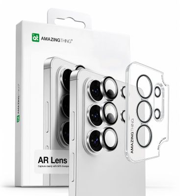 4. Szkło hartowane AMAZINGTHING Radix AR Lens Glass na wyspę aparatu do Samsung S26 Ultra - srebrne
