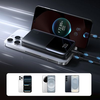 9. Powerbank Joyroom JR-QP191 Star Series Mini 10000mAh 22,5W z wyświetlaczem cyfrowym - czarny