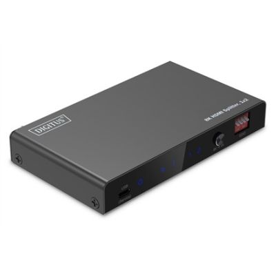 5. Rozdzielacz / Splitter HDMI 1x2, 8K/60Hz (4:4:4) z HDR, 48 Gbps, HDCP 2.3. Toslink / Stereo, EDID