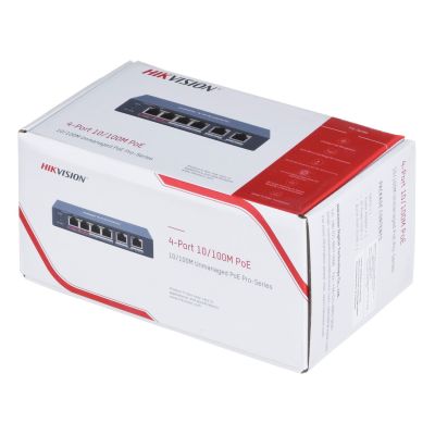 10. Hikvision DS-3E0106HP-E łącza sieciowe Nie zarządzany Fast Ethernet (10/100) Obsługa PoE Niebieski