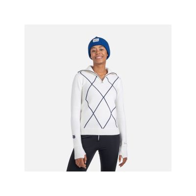 2. Sweter Rossignol W Jcc 1/2 Zip biały