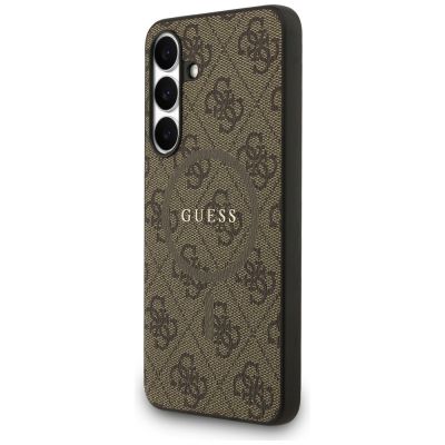 2. Etui Guess 4G Ring Classic Logo MagSafe na Samsung Galaxy S25 FE - brązowe