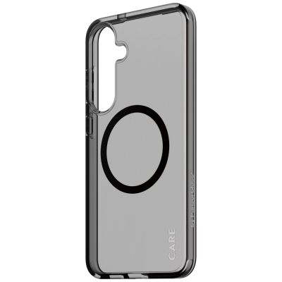 3. Etui CARE by PanzerGlass Flagship Urban Combat Black QI do Samsung Galaxy S25+ - półprzezroczysty dymny