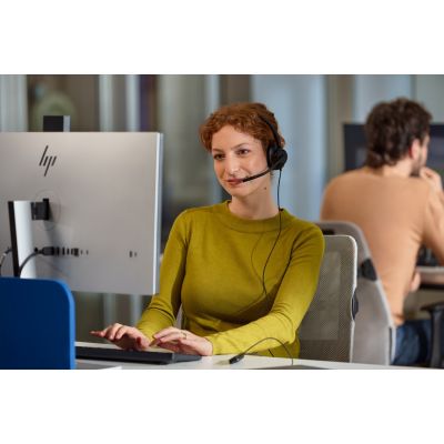 180. Słuchawki przewodowe HP Poly Mission 415 Monaural USB Wired Headset Classic