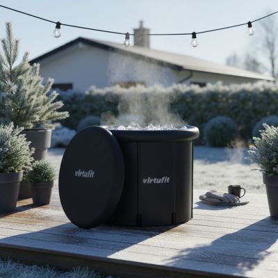 23. VIRTUFIT WANNA LODOWA XXL - 375 LITRÓW - ANTRACYT - Z AKCESORIAMI