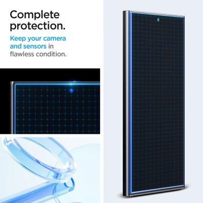 10. Szkło hartowane Spigen Glas.tR EZ Fit na Samsung Galaxy S24 Ultra - 2 szt.