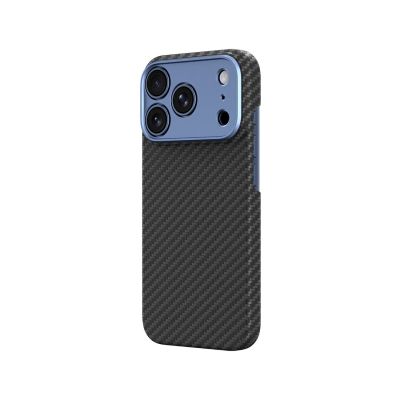 2. Etui AMAZINGTHING Titan Max Lens na iPhone 18 Pro z włókna aramidowego z osłoną aparatu kompatybilne z MagSafe - niebieskie