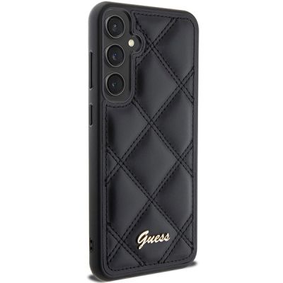 4. Etui Guess Quilted Metal Logo na Samsung Galaxy S23 FE - czarne