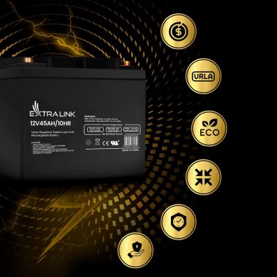 5. EXTRALINK AKUMULATOR BATTERY ACCUMULATOR AGM 12V 45