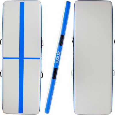 AIR TRUCK MATERAC GIMNASTYCZNY MATA ŚCIEŻKA AKROBATYCZNA 300X100X15CM POMPKA ELEKTRYCZNA NIEBIESKA