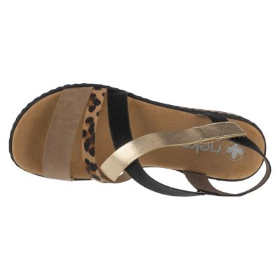 3. Rieker Sandals V3663-92 Brązowe 36
