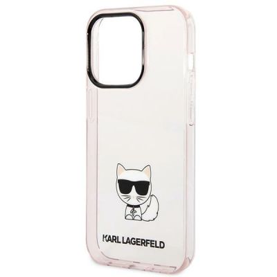 6. Etui Karl Lagerfeld Choupette Body na iPhone 14 Pro 6,1" - różowe