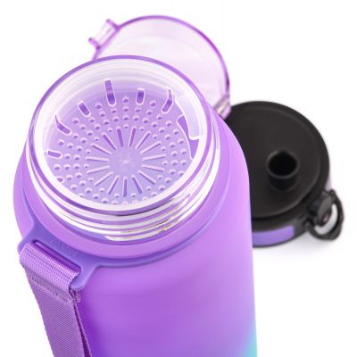 4. Bidon Meteor 1000 ml 17664 fioletowy/błękitny