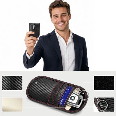 4. Etui antykradzieżowe Tech-Protect KLR100 RFID - czarno-czerwone