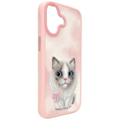 5. Etui Nimmy Big Eyed Pet 2.0 Cat na iPhone 17 - różowe