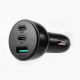 7. Joyroom ładowarka samochodowa 70W z 3 portami: USB, 2 x USB C czarna (JR-CL26)