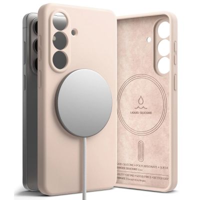 Etui Ringke Silicone MagSafe na Samsung Galaxy S26 - różowe