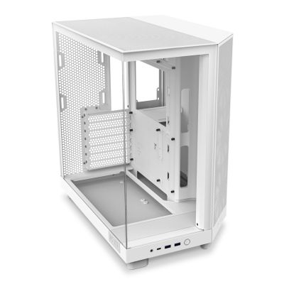 4. NZXT OBUDOWA KOMPUTEROWA NZXT OBUDOWA H6 FLOW MIDI TOWER Z OKNEM BIAŁA