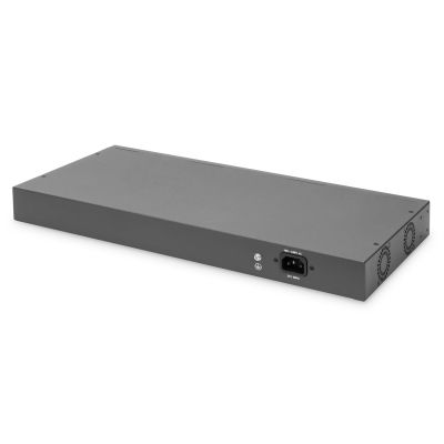 2. Switch Fast Ethernet PoE z 16 portami PoE + 2 Combo, 250W budżetu PoE